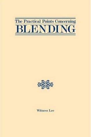 Cover of Practical Points Concerning Blending