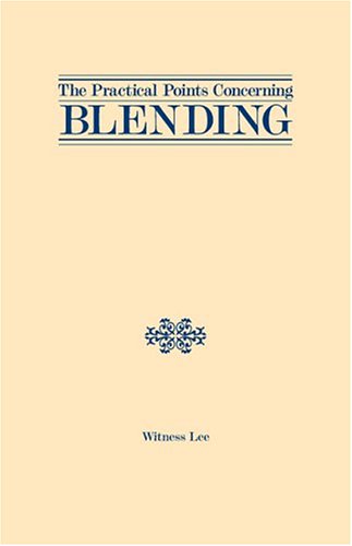 Cover of Practical Points Concerning Blending