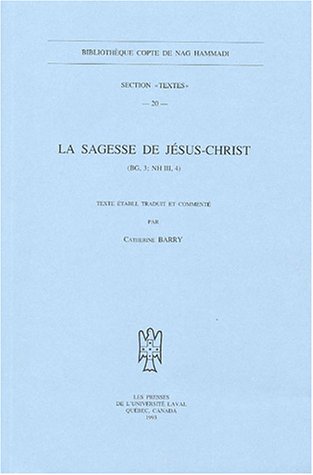 Cover of La Sagesse De Jesus-Christ