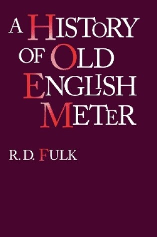Cover of A History of Old English Meter