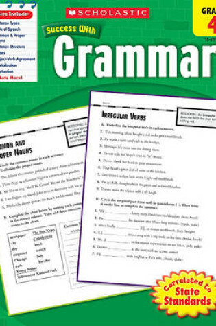 Cover of Scholastic Success with Grammar: Grade 4 Workbook