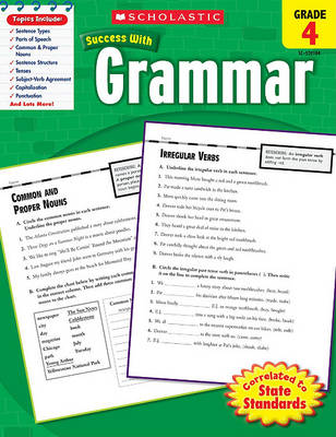 Book cover for Scholastic Success with Grammar: Grade 4 Workbook