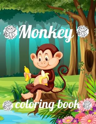 Book cover for Monkey coloring book