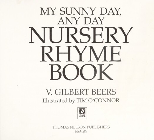 Book cover for My Sunny Day, Any Day Nursery Rhyme Book