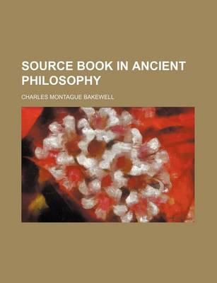 Book cover for Source Book in Ancient Philosophy