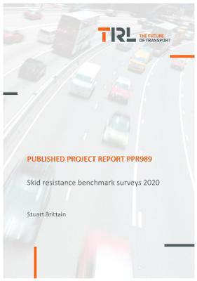 Book cover for Skid resistance benchmark surveys 2020