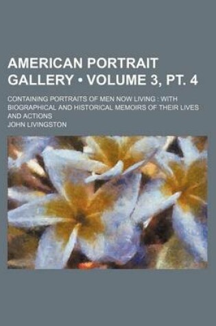 Cover of American Portrait Gallery (Volume 3,