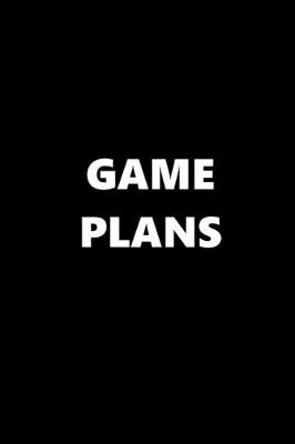 Book cover for 2020 Daily Planner Sports Theme Game Plans Black White 388 Pages