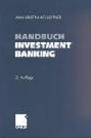 Cover of Handbuch Investment Banking