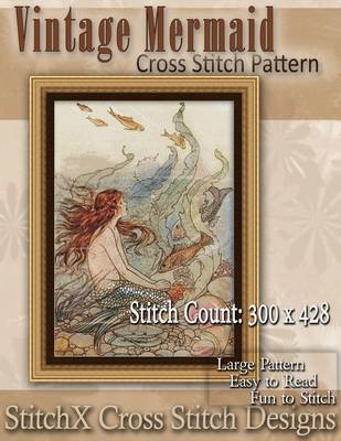 Book cover for Vintage Mermaid Cross Stitch Pattern