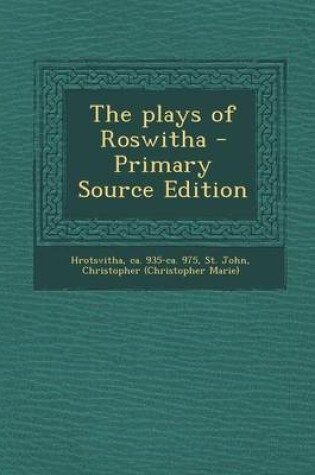 Cover of The Plays of Roswitha