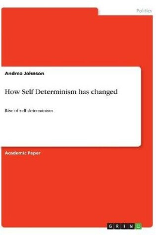 Cover of How Self Determinism has changed