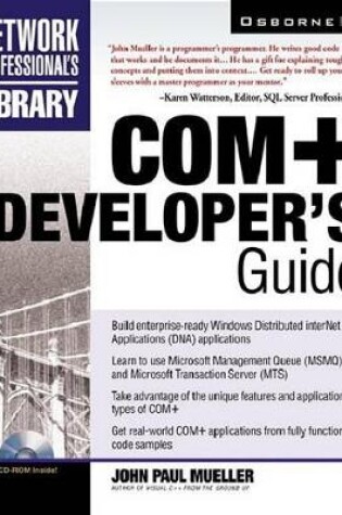Cover of COM+ Developer's Guide