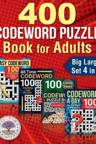 Cover of 400 Codeword Puzzle Book for Adults