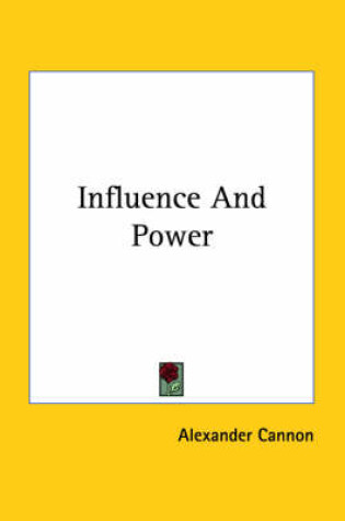 Cover of Influence and Power