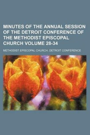 Cover of Minutes of the Annual Session of the Detroit Conference of the Methodist Episcopal Church Volume 28-34