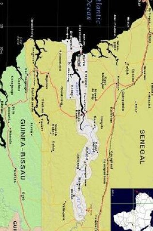 Cover of Modern Day Color Map of The Gambia in Africa Journal