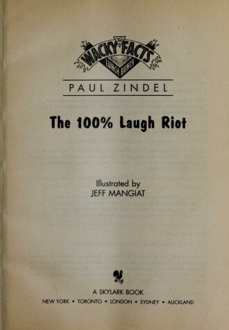 Book cover for 100% Laugh Riot