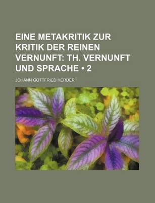 Book cover for Th. Vernunft Und Sprache (2)