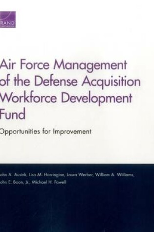 Cover of Air Force Management of the Defense Acquisition Workforce Development Fund