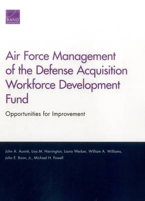 Book cover for Air Force Management of the Defense Acquisition Workforce Development Fund