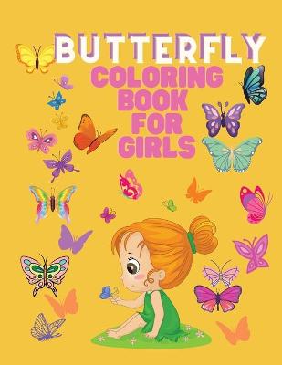 Book cover for Butterfly Coloring Book for Girls