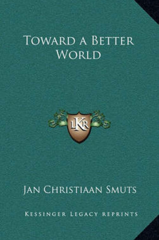 Cover of Toward a Better World