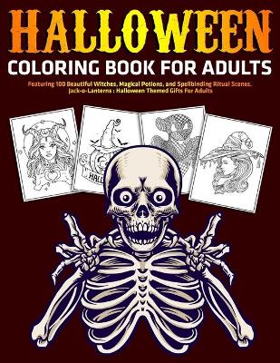 Book cover for Halloween Coloring Book for Adults