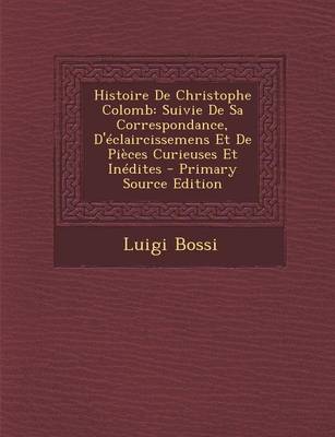 Book cover for Histoire de Christophe Colomb