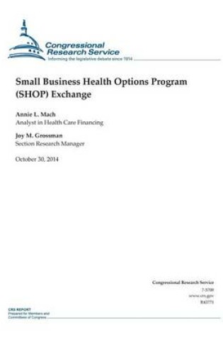 Cover of Small Business Health Options Program (SHOP) Exchange