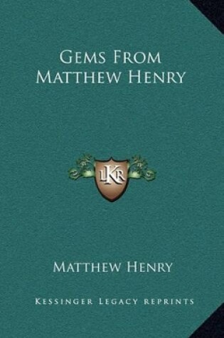 Cover of Gems from Matthew Henry