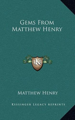 Book cover for Gems from Matthew Henry