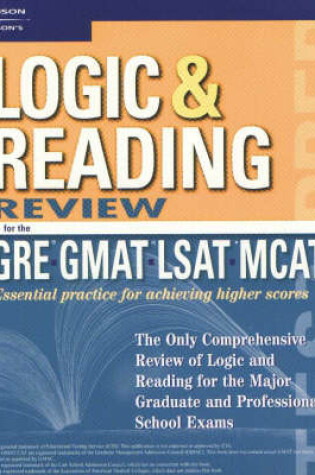 Cover of Logic and Reading Review for the GRE, GMAT, LSAT, MCAT