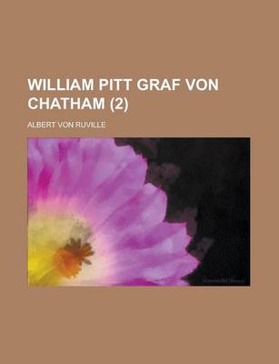 Book cover for William Pitt Graf Von Chatham (2)