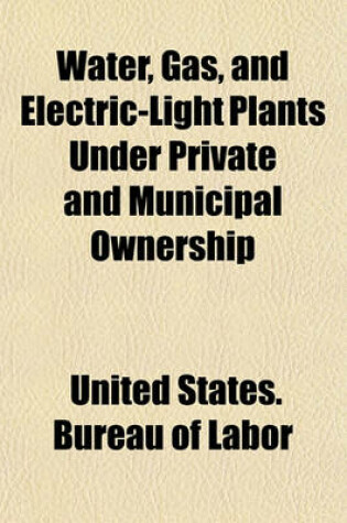 Cover of Water, Gas, and Electric-Light Plants Under Private and Municipal Ownership