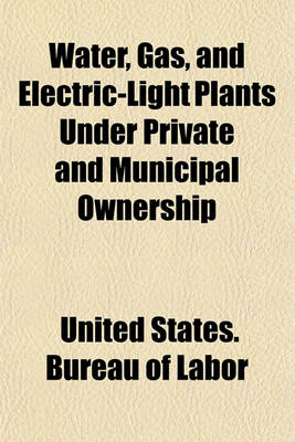 Book cover for Water, Gas, and Electric-Light Plants Under Private and Municipal Ownership