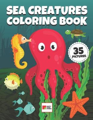 Book cover for Sea Creatures Coloring Book