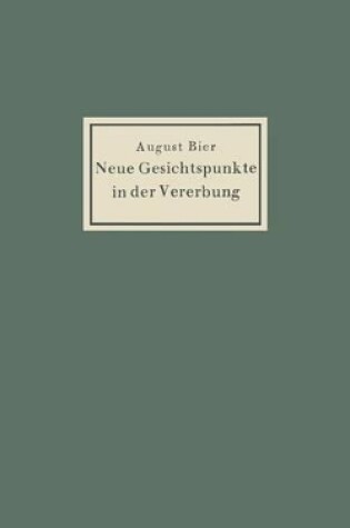 Cover of Neue Gesichtspunkte in der Vererbung