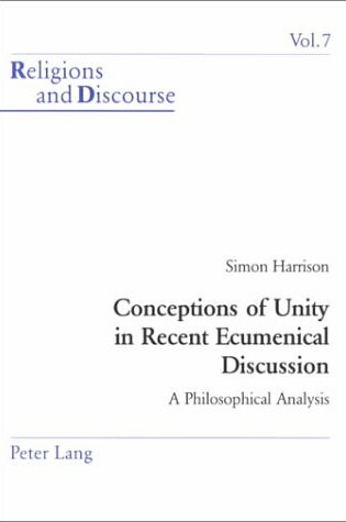 Cover of Conceptions of Unity in Recent Ecumenical Discussion