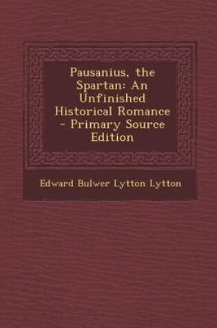 Cover of Pausanius, the Spartan