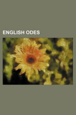 Cover of English Odes