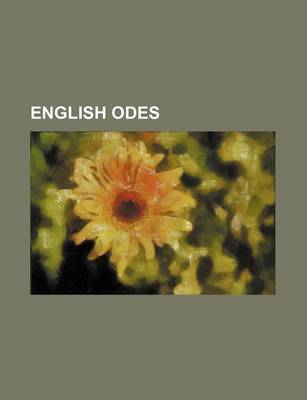 Book cover for English Odes