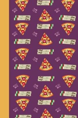 Cover of Delicious Pizza Themed Notebook