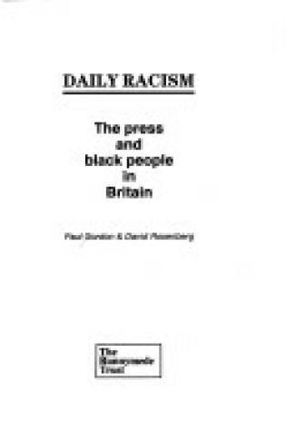 Cover of Daily Racism