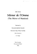 Cover of Mirour de l'Omme