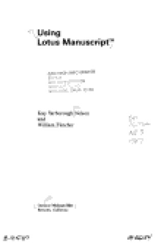 Cover of Using Lotus Manuscript