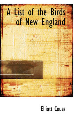 Book cover for A List of the Birds of New England
