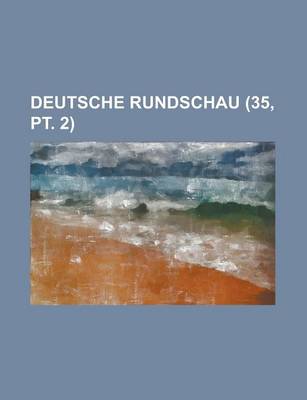 Book cover for Deutsche Rundschau (35, PT. 2)