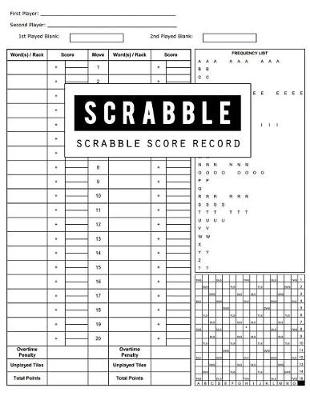 Book cover for Scrabble Score Record