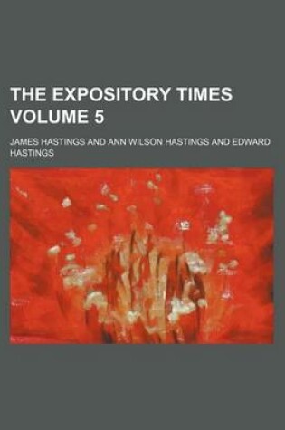 Cover of The Expository Times Volume 5